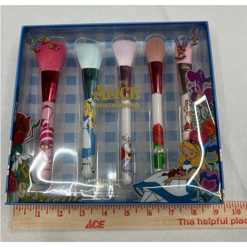 Disney Alice in Wonderland Makeup Brush Set Cheshire Cat Alice Headbands